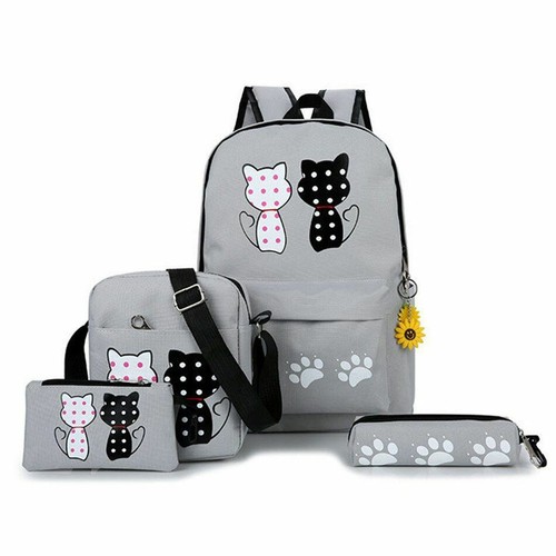Children Girls School Bags Teenagers Printing Kids Travel Cute Rucksack 3Pcs//Set