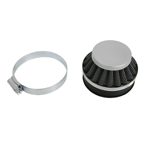 60mm Sliver Air Filter For Carburetor 2-Cycle 49cc 60cc 80cc Motorized Bicycle