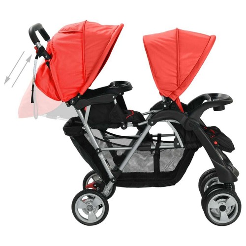 vidaXL Geschwisterwagen Zwillingswagen Kinderwagen Baby Buggy mehrere Auswahl