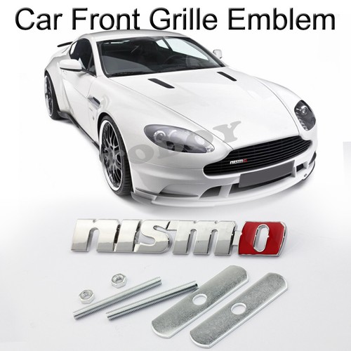 New 3D Metal NISMO Logo Rally Racing Front Grill Grille Badge Emblem