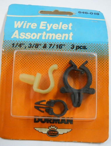 Dorman Help Wire Eyelet Assortment 1//4/'/' 3//8/'/' /& 7//16/'/'