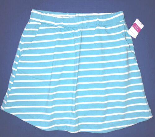 FRESH PRODUCE Medium Luna Blue AVERY Weekender FRENCH TERRY Stripe Skirt $59 NWT 
