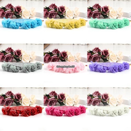 New Baby Girls Baptism Headbands Infant Toddler Christening Headbands EH7E