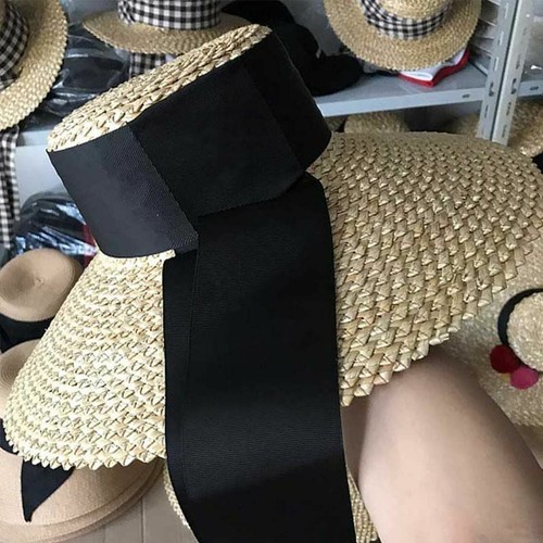 Women Classical Wheat 18cm Summer Hats Large Solid Wide Brims Casual Sun Hat New