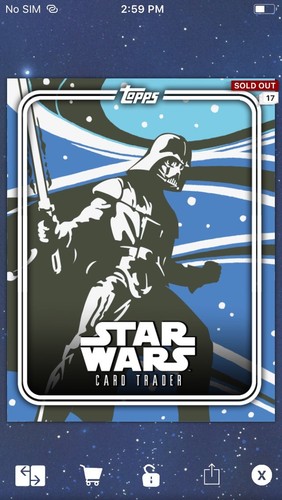 Topps Star Wars Digital Card Trader Japanese Scrolls Pack Art Insert