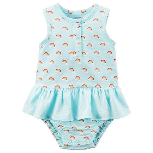 Baby Girl Carter/'s Rainbow Print Sunsuit