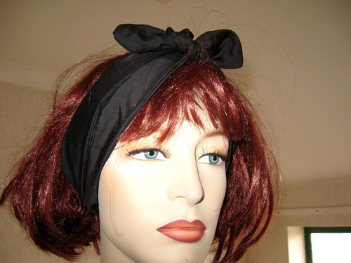 New Black red green grey White Rockabilly Lolita Goth Neck Head Tie Scarf Party