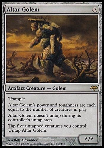 1x Altar Golem Eventide MtG Magic Artifact Rare 1 x1 Card Cards MP