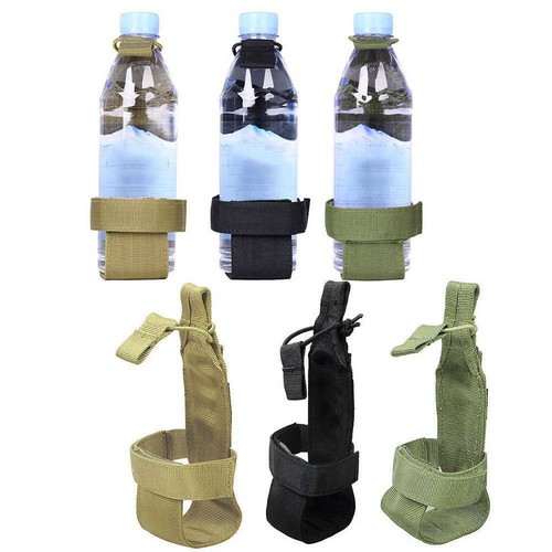Nylon Water Bottle Bag Carrier Pouch Tactical Belt Hiking Camping Molle Holder