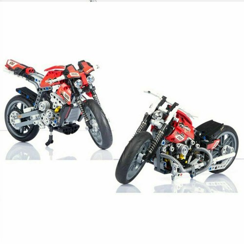 378 Stücke Technik Motorrad Exploiture Modell Bausteine Block Spielzeug