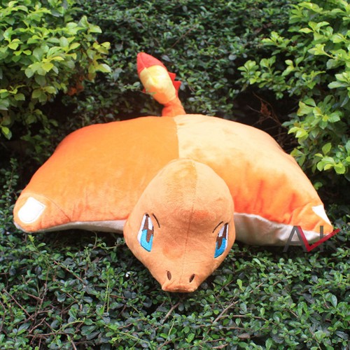 Pokemon Transforming Pillow CHARMANDER Pet Hugging Cushion Plush Doll 16/"