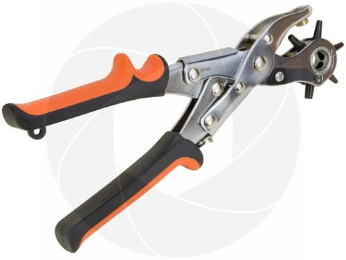 Heavy Duty Belt Leather Round Hole Puncher Punch Revolving Tool Pliers 2.0-4.5mm