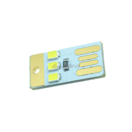 5Pcs Mini 3LED USB Light White Lamp Nightlight Camping Outdoor Portable NEW