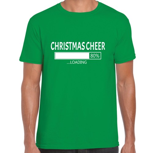 Unisex T Shirt Christmas Cheer Now Loading Funny Mens grabmybits xmas tee