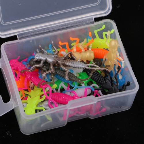 20pcs Artificial Stonefly Nymph Rubber Fishing Lures Insect Baits with Legs