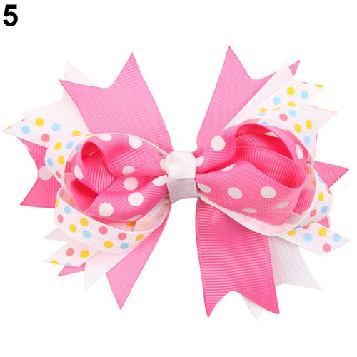 Kids Baby Girls Bow Bowknot Hair Clip Barrette Party Hair Accessory P QA/_ GN