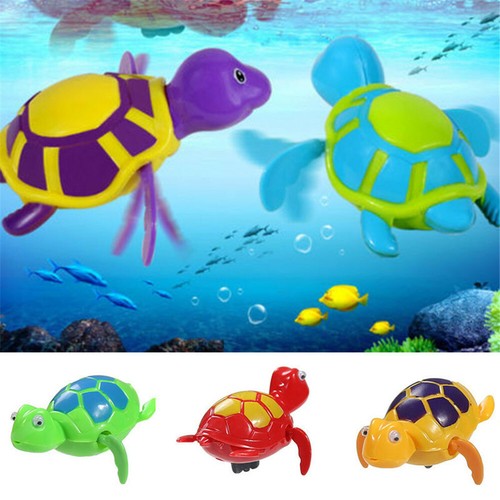 1PC Baby Bath Pool Swimming Chain Turtle Animal Toy Winding Wind-up For Kids