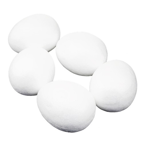Modellieren Styropor Schaum Ei Partei Dekoration Kinderfertigkeit 10cm 5Pcs