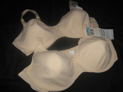 Lot of 2 Playtex Nursing Bra 4115 Seamless Underwire White or Beige//Nude 42C NWT