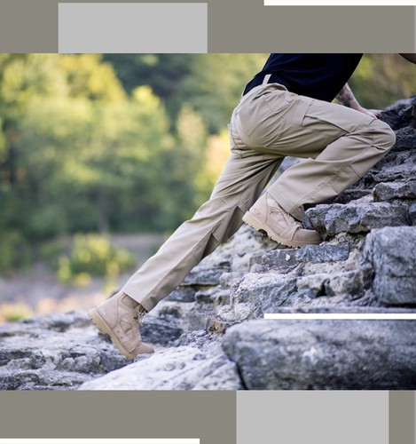 PANTALONI CARGO LAVORO TASCONI DESERT TREKKING CACCIA EDILIZIA COTONE PANTALONE