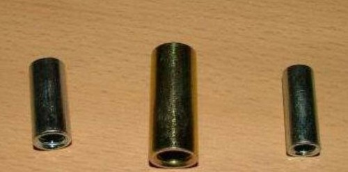 Gewindehülse verzinkt rund M6 x 20mm 10Stück