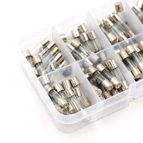 100pcs Glass Fuse 5mm x 20mm Slow Blow T 1A 20A 250V CY Yg Ff