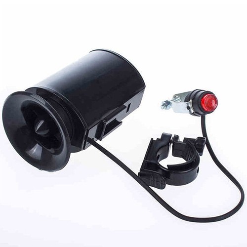Ultra-loud Speaker Black Electronic Bicycle 6Sounds Bell Alarm Horn* Bike H8D5