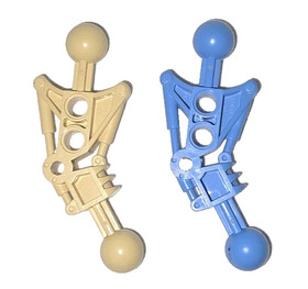 LEGO 2 Bionicle Toa Leg 32482 - 1 Tan, 1 Medium Blue