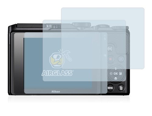 3x Protector Pantalla Nikon Coolpix A900 Película Vidrio Ultra-Claro