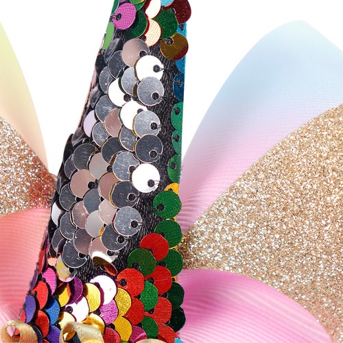 Headwear Party Children Hair Clips Girls Hairpins Glitter Ears Unicorn Bows