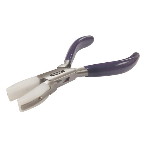 Flat Nose Nylon Jaws Pliers 5-3//4” Jewelry Bending Plier Straighten Wire Work