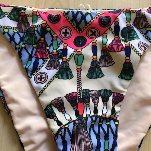 Mara Hoffman Women/'s Reversible Bikini Bottom Triangle NWT Macrame Stone Sz S
