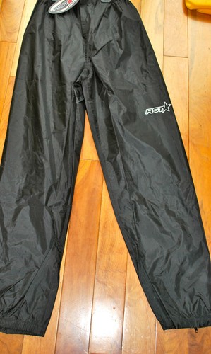RST WATERPROOF MOTORCYCLE MOTORBIKE RAIN TROUSERS PANTS VARIOUS SIZES IN BLACK