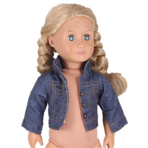 Doll Clothes Jeans Wear Winter Coat For 18 inch Girl Doll Clothes 43cm Baby Doll