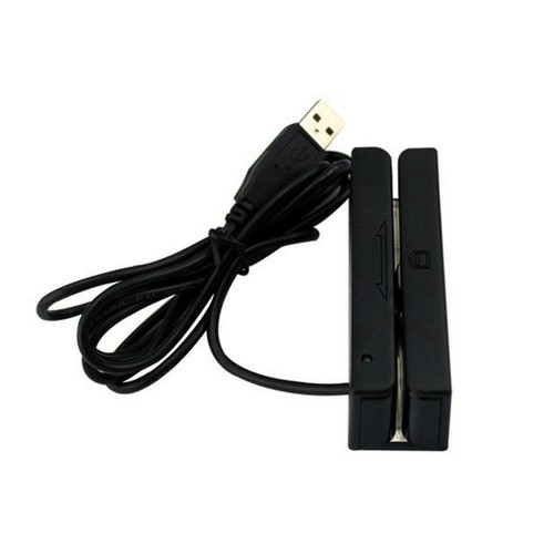 USB Magnetic Stripe Card Reader 3-Track Swipe Bank Credit Card Reader RU580B UP