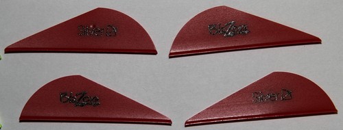 DOZEN BOHNING 2/" BLAZER VANES with SILVER ARCHERY LOGO