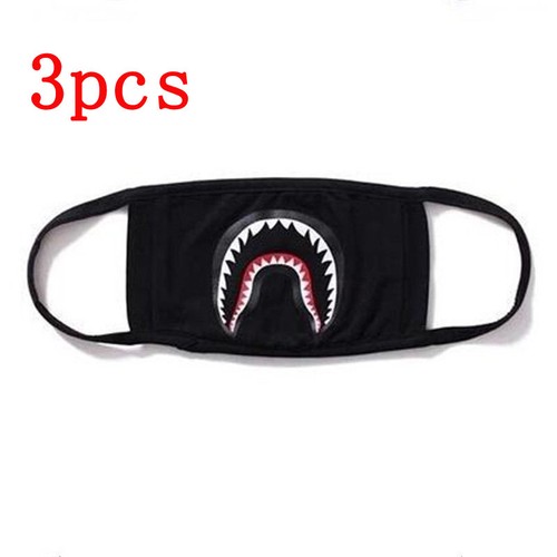 Bathing Ape Bape Shark Black Face Mask Camouflage Mouth-muffle BAPE Mask Fashion
