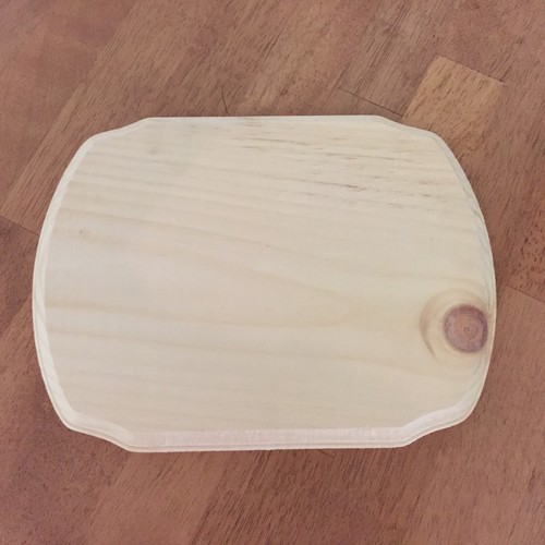 Natural Unfinished Wood Plaque Base Wooden Stand 11.5/" x 8.5/" DIY