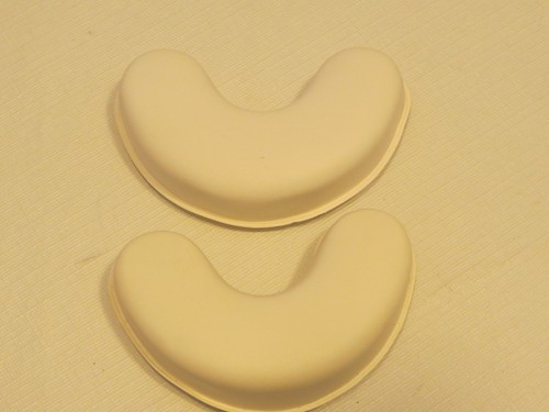 Schutt 1/" soft universal football helmet jaw pads white protective gear NOS