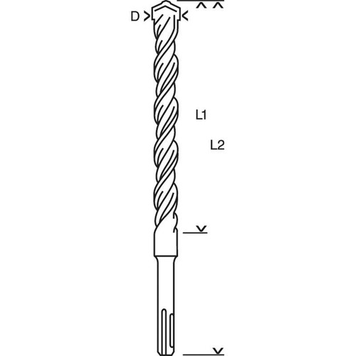 Bosch SDS Hammerbohrer plus-5 früher S4L 14,0X250//315mm