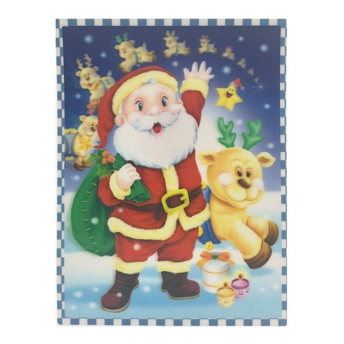 8er-Set 3D Weihnachts Fensterdeko Fensterbilder Fensterbild Fenster Aufkleber