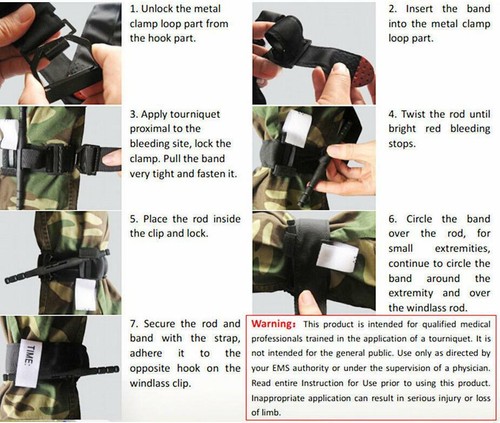 CAT Black Tourniquet Buckle First Aid Medical Tool