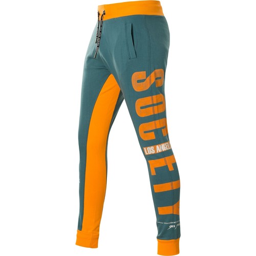 YAKUZA Jogginghose Fuck Society Joggers JOB-14031 Mallard Blue Blau
