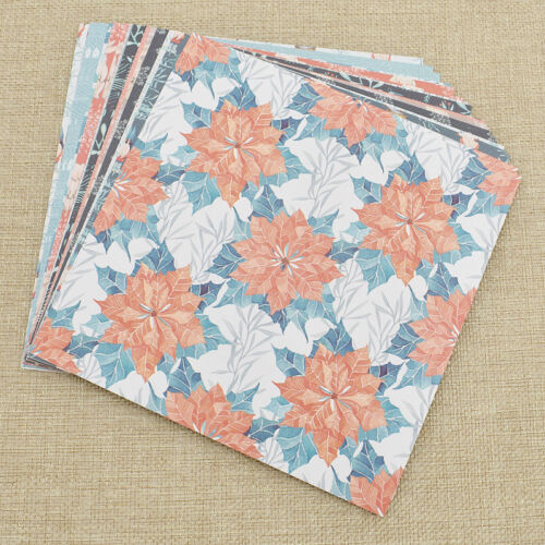24pcs Pretty Origami Art Background Papers Colorful DIY Scrapbook Craft Making