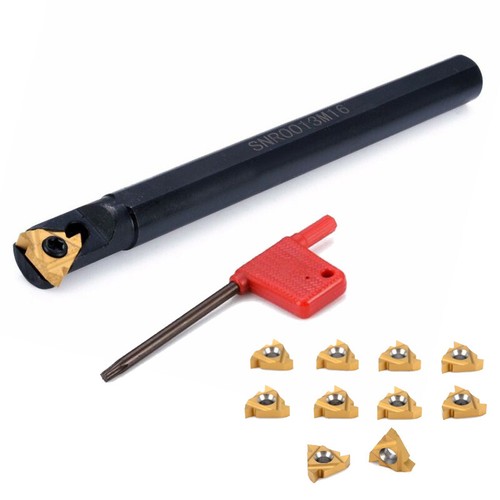 SNR0013M16 Lathe Threading Boring Turning Tool Holder With 10Pc 16IR AG60 Insert