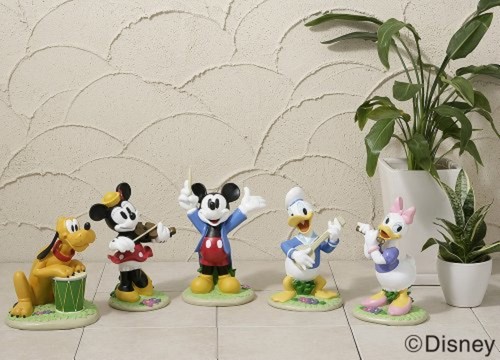 Takasho Disney Garten Statue Musik Corps Donald Duck F//S W//Tracking # Japan Neu