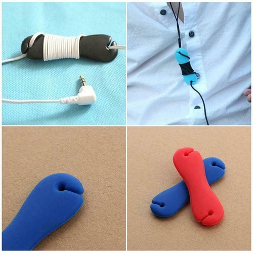 Earbud Cable Wrap Cord Bone Model Earphone Wire Winder C Color Ra Organizer L1G1