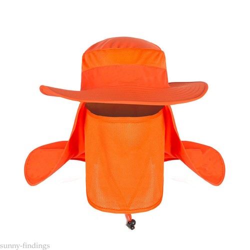 Unisex Anti UV Sunscreen Fishing Hat Mask Solar Protection Cap For Outdoor Work