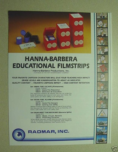 HANNA-BARBERA Filmstrip Set Scooby-Doo Film NEW Road Signs education