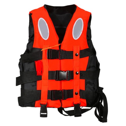 EP/_ Adult Kids Life Jacket Swimming Boating Drifting Floating Vest with Whistle